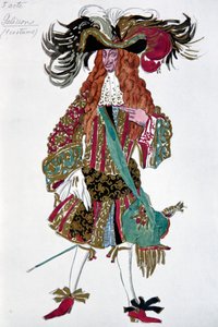 Galisson. Kostymdesign för baletten Törnrosa av P. Tchaikovsky, 1921 av Leon Bakst