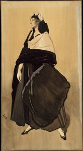 Ida Rubinstein - Porträtt av den ryska dansaren Ida Rubinstein av Leon Bakst
