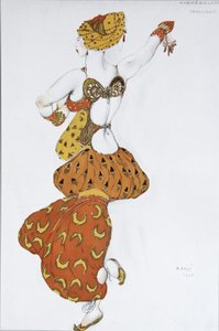 Odalisk. Kostymdesign för baletten Sheherazade av N. Rimsky-Korsakov, 1910 av Leon Bakst