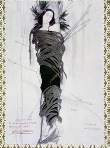 San Sebastian - Akvarell av Bakst och fras av D