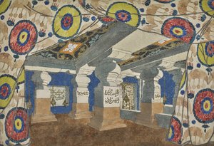 Scenografi för revyn Aladin, eller den underbara lampan, 1919. av Leon Bakst
