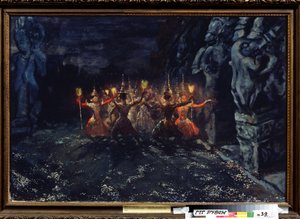 Den siamesiska heliga dansen av Leon Bakst