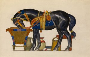 Vattning Häst av Leon Bakst