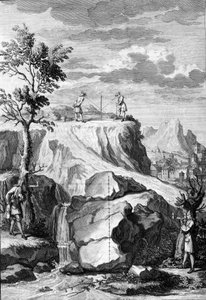 Godis om arkitektur: tavlan hämtad från "" De Architectura Libri decem"" av Leon Battista Alberti (1404-1472), arkitekt, matematiker, italiensk poet från renässansen, London