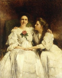 Mor och dotter, 1905 av Leon Bonnant