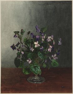 Bukett med violer av Léon Bonvin