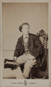 Porträtt av kompositören Louis Diémer 1843-1919, ca. 1875.