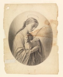 Saint Agnes av Leon Dabo