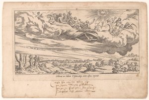 Olympiska gudarna beundrar den nya konstellationen Le Fable de Calisto (serietitel) Myth of Callisto (serietitel)
