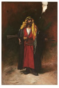 En arabisk garde (olja på duk) av Leon Joseph Florentin Bonnat
