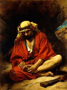 En arab som plockar en tagg från sin fot, av Leon Joseph Florentin Bonnat