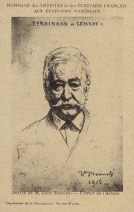 Ferdinand de Lesseps (1805-1894), fransk entreprenör och kanalbyggare av Leon Joseph Florentin Bonnat