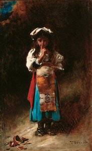 Den trasiga kannan (olja på duk) av Leon Joseph Florentin Bonnat