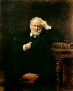 Porträtt av den franske författaren Victor Hugo (1802-1885) Målning av Leon Joseph Bonnat (1833-1922) 1879 Sön. 1,38x1,1 m