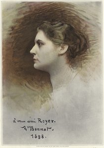 Studera för en profil av Rose Caron av Leon Joseph Florentin Bonnat