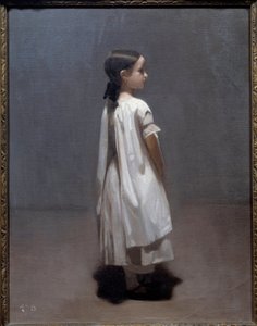 Konstnärens lillasyster runt 7 eller 8 år Målning av Leon Joseph Bonnat (1833-1922) 1850 Sön. 0,35x0,27 m Bayonne, Musee Bonnat av Leon Joseph Florentin Bonnat