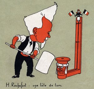 Tecknad av Henri Rochefort (1831-1913), fransk journalist och politiker "" Head of Turk"" - Illustration av Leon Lebegue (1863-1944) - Gravyr i "" Le sun-du-dimanche""
