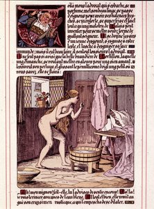 Illustration av Honore de Balzacs roman "La Mye du Roy"" av Leon Lebegue (1863-1944)