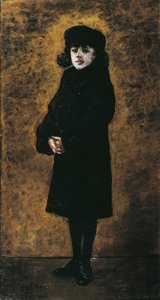 Porträtt av Maurice Ravel (1875 - 1937) vid 2 års ålder av Leon Louis Tanzi