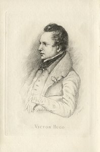 Porträtt av Victor Hugo 1802-1885 av Leon Noel
