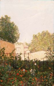 Muromgärdad trädgård