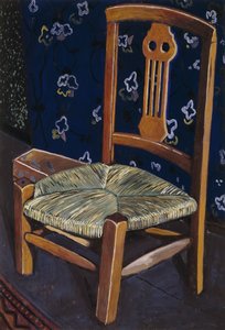 Madeleines stol; La Chaise de Madeleine - Madeleines stol, ca 1925 (gouache på kort) av Leon Spilliaert