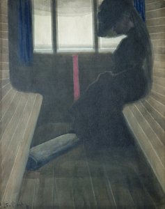 Kvinnan på tåget, änkan av Leon Spilliaert