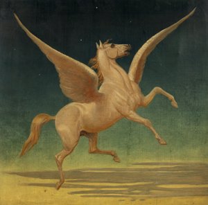 Pegasus (olja på duk) av Leonard Cattermole
