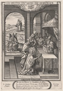 Les Festes du mois de Feburier (februari: Jungfruns rening) av Leonard Gaultier