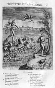 Neptunus med Amymone, dotter till Danaus, som han förhindrar att bli överfallen av en satyr