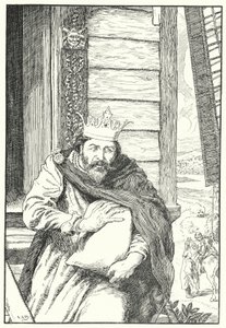 Han stal tre hackar kornmjöl (gravyr) av Leonard Leslie Brooke