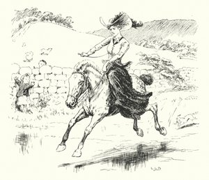 Jag hade en liten ponny, han hette Dapple-grey (gravyr) av Leonard Leslie Brooke