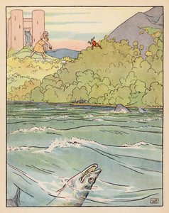 Illustration till Tom Thumb (färglitografi) av Leonard Leslie Brooke
