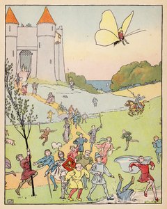 Illustration till Tom Thumb (färglitografi) av Leonard Leslie Brooke