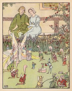 Illustration till Tom Thumb (färglitografi) av Leonard Leslie Brooke