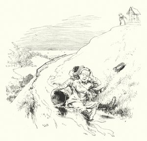 Jack och Jill gick uppför backen (gravyr) av Leonard Leslie Brooke