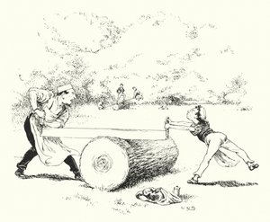 Se, såg, Margery Daw (gravyr) av Leonard Leslie Brooke