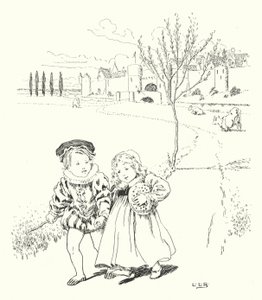 Att marknadsföra, att marknadsföra, att köpa en plommonbulle (gravyr) av Leonard Leslie Brooke