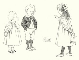 Vad är små pojkar gjorda av, gjorda av; vad är små pojkar gjorda av (gravyr) av Leonard Leslie Brooke