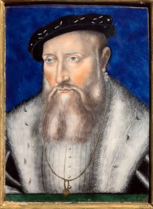 Claude de Guise, ca 1567 (Polykrom emalj på koppar) av Leonard Limosin