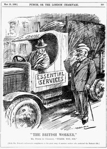 Generalstreik in Großbritannien von Leonard Raven-Hill