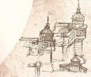 Arkitektur för slott, c1472-c1519 1883 av Leonardo da Vinci