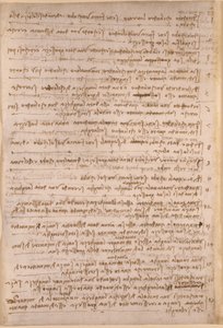 Arundel 263, f.154v, Leonardo da Vincis anteckningar från 