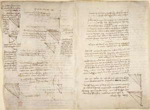 Arundel 263, f.217v, f.216 Anteckningar och diagram från 