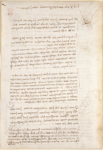 Arundel 263, f.25v Anteckningar och grova skisser om erosion orsakad av vatten, från 