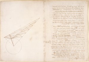 Arundel 263, f.46v, f.57 Diagram om optik, angående Alhazens problem, från 