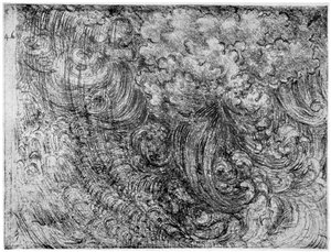 Världens ände, c1514-1515 1954 av Leonardo da Vinci