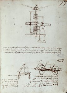 Flygande maskinritning. Manuskript av Leonard De Vinci (Leonardo da Vinci av Leonardo da Vinci