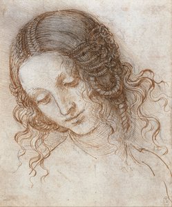 Ledas huvud av Leonardo da Vinci