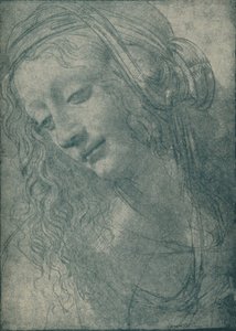 Head of a Virgin, c1400-talet, 1932 av Leonardo da Vinci
